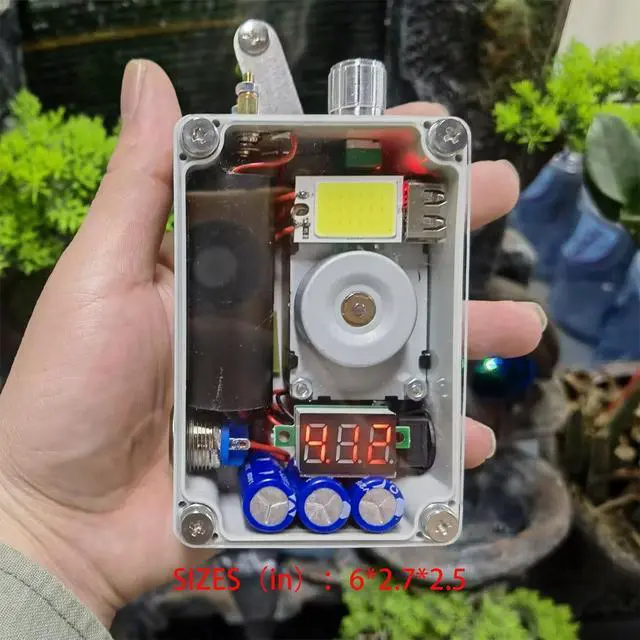 Alt view image 6 of 7 - Hand Crank Generator, Portable Emergency USB Charger with COB Light and Lighter, Compact Survival Light Gear for Outdoor Camping Hiking Blackouts and Emergency Preparedness GK1029