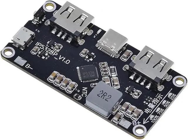 Alt view image 3 of 6 - 10-Pack IP5328P Dual USB Fast Charging Module, 18W | Boosts 3.7V to 5V, 9V, 12V, for phone and power bank fast charging, supports QC3.0, FCP, AFC