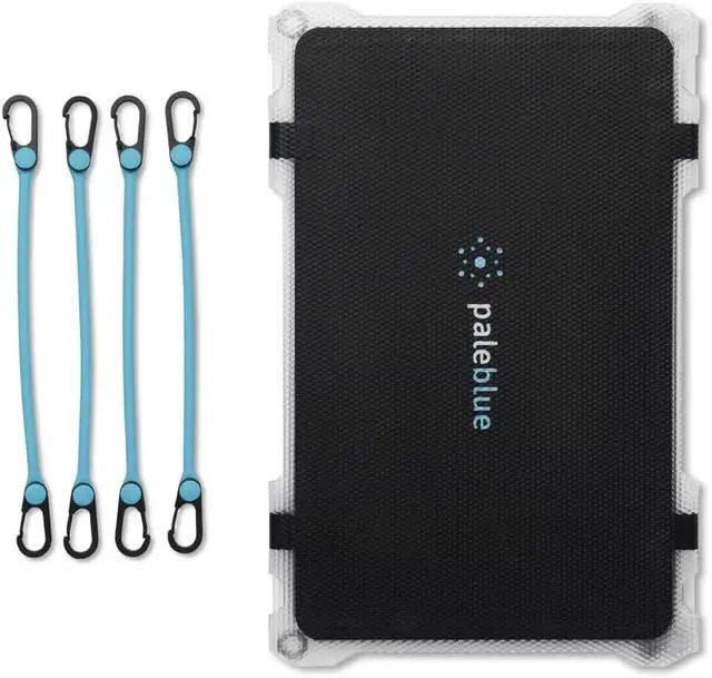 Alt view image 4 of 7 - Paleblue Approach 2 Portable Solar Panel Charger 21 Watts Triple Panel Foldable Solar Charger with Dual USB Ports, Grip Cords & Stash Sleeve - Camping, Hiking, Backpacking & Off-Grid Outdoor Power