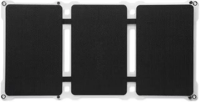 Alt view image 6 of 7 - Paleblue Approach 2 Portable Solar Panel Charger 21 Watts Triple Panel Foldable Solar Charger with Dual USB Ports, Grip Cords & Stash Sleeve - Camping, Hiking, Backpacking & Off-Grid Outdoor Power