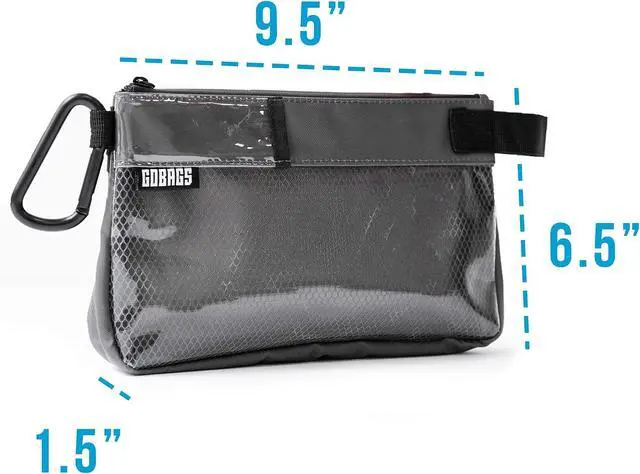 Alt view image 3 of 7 - Production Zipper Bags - Electronics & Camera Accessories Bag - Cable organizer, Gear Accessory Pouch, Travel Camera Essentials (Small, Gray, 2 pack)