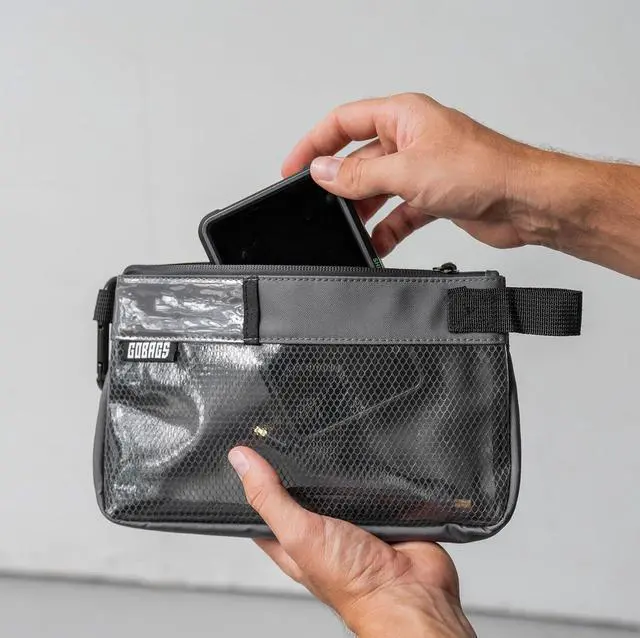 Alt view image 6 of 7 - Production Zipper Bags - Electronics & Camera Accessories Bag - Cable organizer, Gear Accessory Pouch, Travel Camera Essentials (Small, Gray, 2 pack)