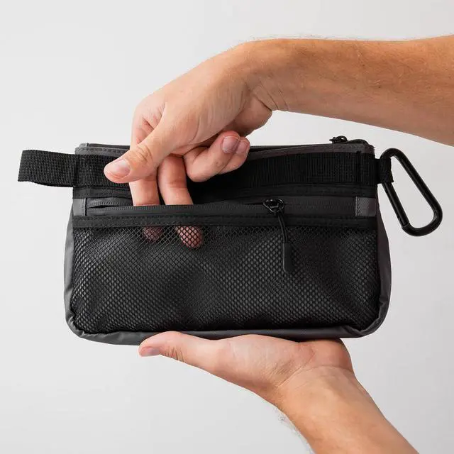 Alt view image 7 of 7 - Production Zipper Bags - Electronics & Camera Accessories Bag - Cable organizer, Gear Accessory Pouch, Travel Camera Essentials (Small, Gray, 2 pack)