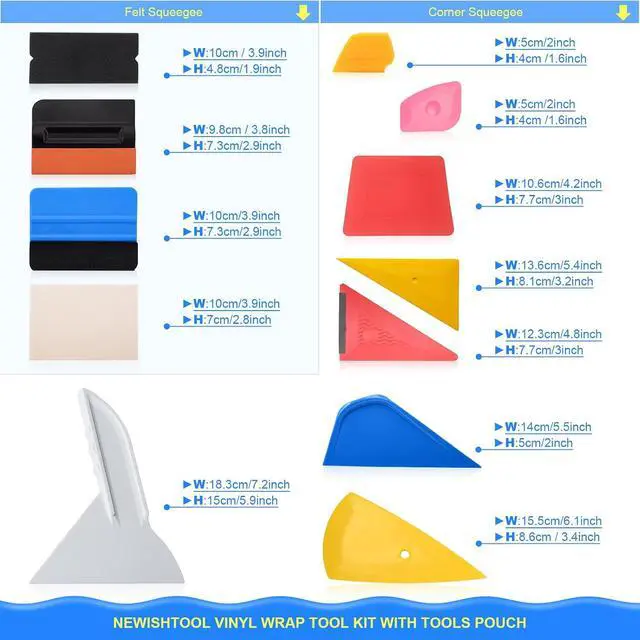 Alt view image 5 of 7 - Vinyl Wrap Tool Window Tint Film Application Kit Includes Wrap Tools Bag Wristband Pouch Vinyl Magnets PPF Squeegee for Car Wrapping, Auto Glass Film & Paint Protection Film Installing
