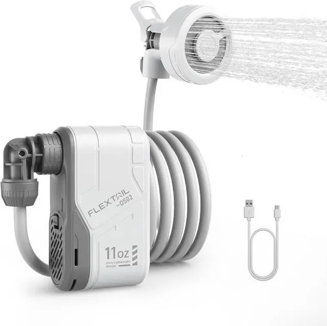 Main image of MAX Shower Portable Shower for Camping, Rechargeable Outdoor Camping Shower, Portable Shower Pump with USB-C,Shower Pump for Hiking, Car wash, Pet Cleaning, Beach Vacations