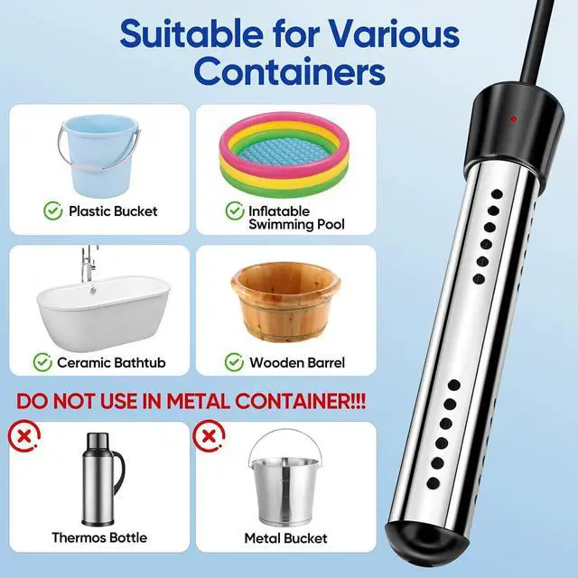 Alt view image 6 of 6 - Portable Shower with Water HeaterCamping Shower Pump with 8000mAh Battery, 5-Speed Settings, LCD Display, 6L/min, IPX8Portable Shower Head for Camping, Hiking, Car, Pets
