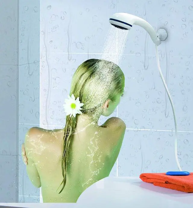 Alt view image 4 of 7 - Portable Shower USB Shower Pump Rechargeable Battery Outdoor Shower for Trave Camping Camp Suitable Electric showerhead for Hiking Campsites