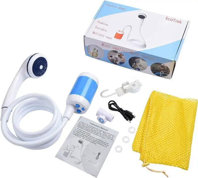 Alt view image 7 of 7 - Portable Shower USB Shower Pump Rechargeable Battery Outdoor Shower for Trave Camping Camp Suitable Electric showerhead for Hiking Campsites