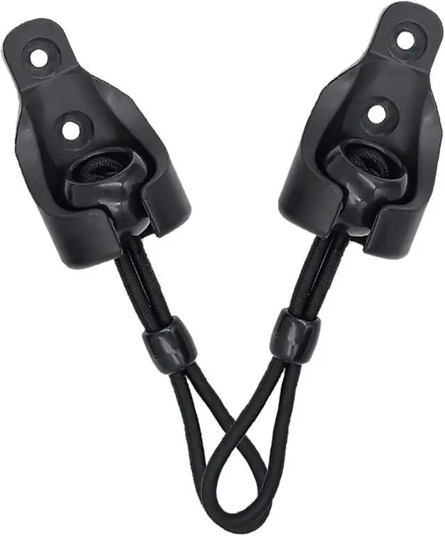 Alt view image 3 of 7 - Sunshade Replacement Accessories, Bungee End Cap Kit Black 5 Sets | Suitable for Coolaroo External Roller Blinds, coolaroo replacement parts,coolaroo bungee tie down