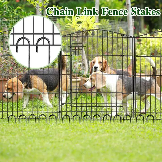 Alt view image 5 of 7 - 16 Inch Rebar Stakes J Hook 26 Pack Ground Stakes Heavy Duty Tent Stakes with Chisel Point End Chain Link Fence Stakes Galvanized Steel Ground Anchors Metal Spikes Black Coated