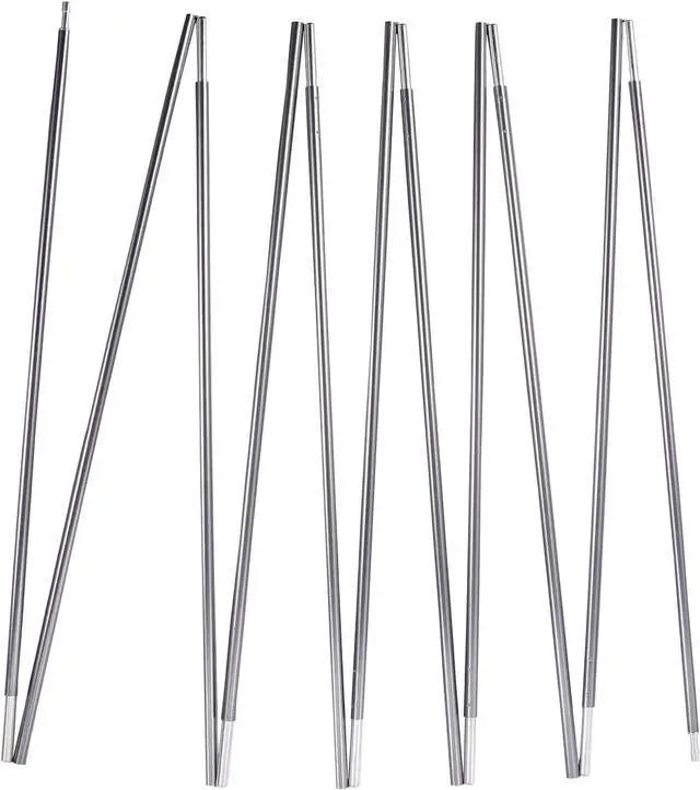 Main image of Preassembled Tent Poles, Gray Tent Poles Replacement, 7001 T6 Heated Aluminum Tent Poles, 2 Poles Pack