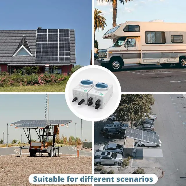 Alt view image 6 of 6 - 2 in and 2 Out Solar Panel Disconnect Switch 1000V 32A DC IP66, Suitable for Solar Systems, Homes, RVs, and Boats, Weatherproof and Durable (1000V 2in 2out) 1000V DC Isolator