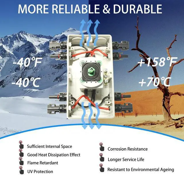 Alt view image 5 of 7 - IP66 Waterproof Solar PV DC Quick Disconnect Switch, 1000V 64A | PV Solar Panel Disconnect Switch with Solar Connector for Off/On-Grid Solar System, Solar Power System,RV & Boats Etc
