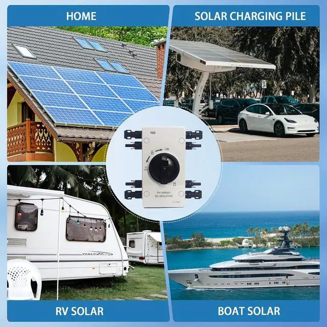 Alt view image 7 of 7 - IP66 Waterproof Solar PV DC Quick Disconnect Switch, 1000V 64A | PV Solar Panel Disconnect Switch with Solar Connector for Off/On-Grid Solar System, Solar Power System,RV & Boats Etc