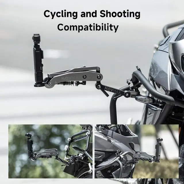 Alt view image 2 of 7 - MOVMAX Tube Clamp Mount with 360° Ball Head for MOVMAX Blade Arm Accessories, Aluminum Alloy & 360° Adjustment