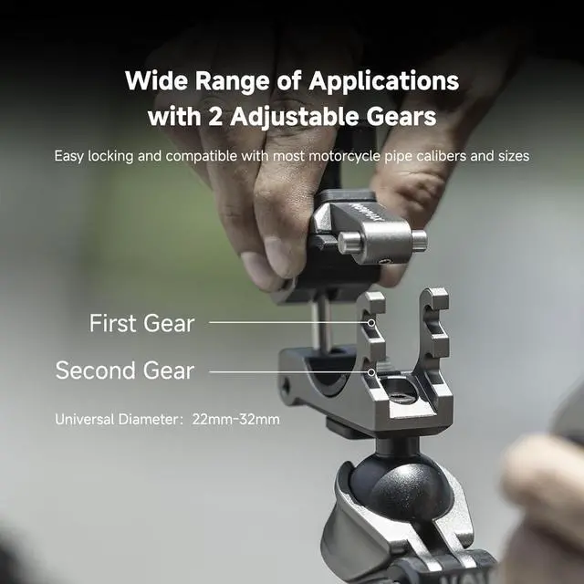 Alt view image 4 of 7 - MOVMAX Tube Clamp Mount with 360° Ball Head for MOVMAX Blade Arm Accessories, Aluminum Alloy & 360° Adjustment