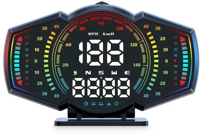Main image of G18 Head Up Display, HUD Display for Cars Windshield, GPS Digital Speedometer MPH for All Cars, Car Compass, Altimeter, Multi-Function Display, Direction, Gradiometer