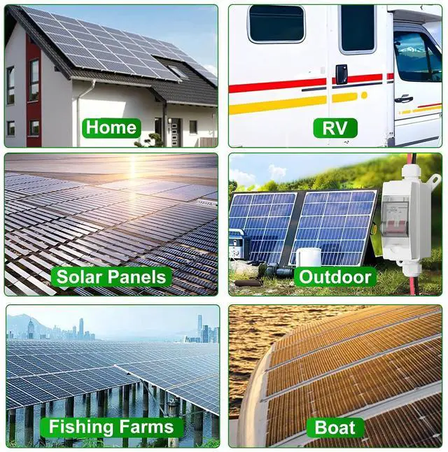 Alt view image 7 of 7 - 2Pcs Solar Panel Disconnect Switch 32 Amp 500V DC Miniature Circuit Breaker with Plug-and-Play Connector and IP65 Waterproof Box for Outdoor PV or AC Stystem, RV and Solar