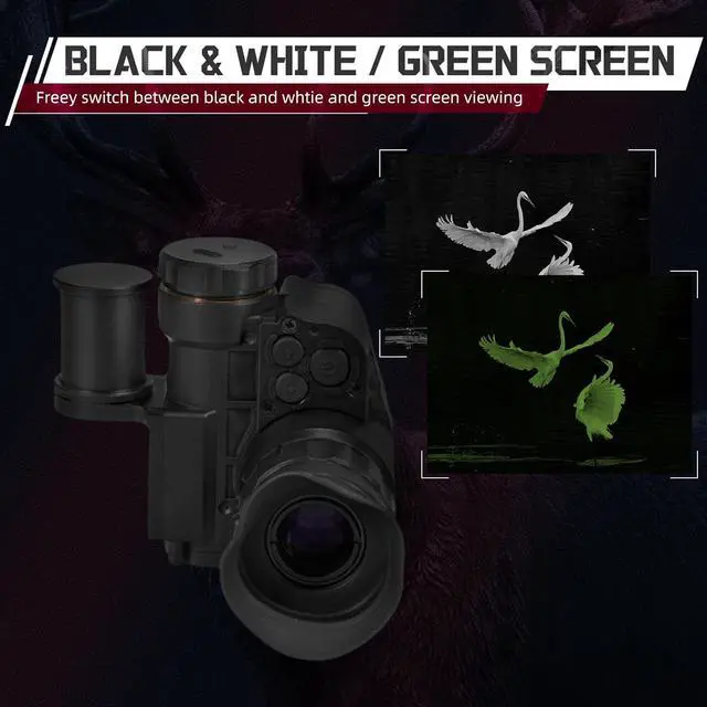 Alt view image 6 of 6 - Night Vision Goggles Head Mounted | 6X Digital Zoom, WiFi Connection, Photo and Video Shooting, 3 Display Modes, IP66 Waterproof Device, for Hunting, Camping