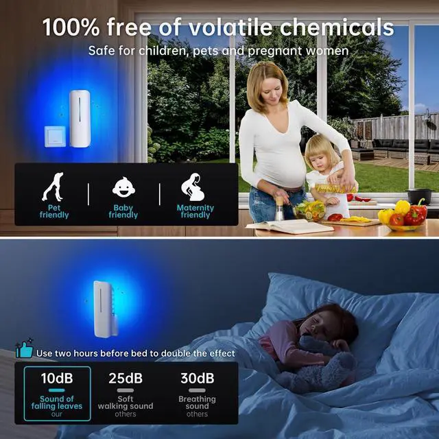 Alt view image 3 of 7 - Fruit Fly Traps Indoor for Home: Plug in Mosquito Bug Zapper | Gnat Moth Catcher with 9W Night UV Light, 2 Devices 20 Sticky Glue Board Refills for Indoors Flying Insect Trap