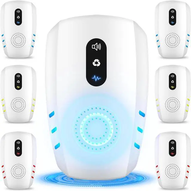 Main image of 2026 Upgraded Ultrasonic Indoor Pest Repeller, 3-Mode Pest Control, 6 Pack | Electronic Plug-in Rodent & Insect Deterrent for Mouse, Rat, Roach, Ant, Spider and Mosquito in Home, Office, Garage