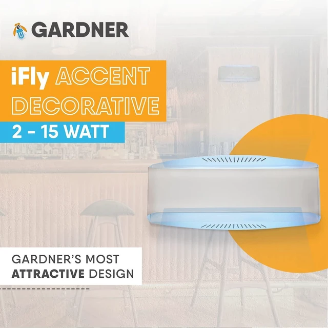 Alt view image 2 of 6 - iFly Accent Decorative Fly Trap Indoor Bug Light & House Fly Trap, Commercial Bug Catcher for Home & Restaurants, 30W
