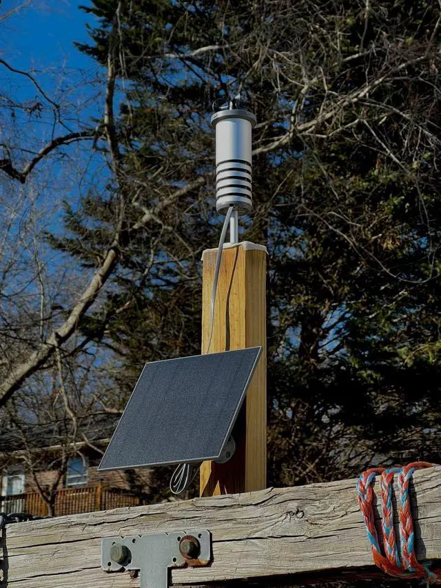 Alt view image 6 of 7 - Nubila Marco Portable Weather Station - Solar Powered, WiFi, 5-in-1 Sensor (Temperature, Humidity, Barometric Pressure, Wind Speed, UV) IP56 Waterproof, USB-C Rechargeable, Free App & API