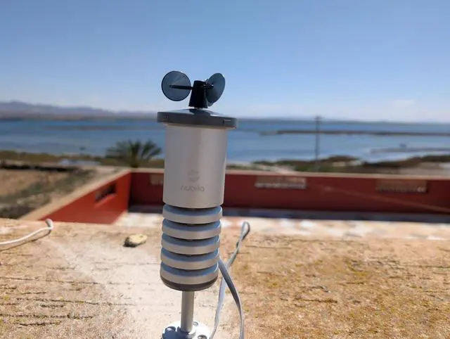 Alt view image 7 of 7 - Nubila Marco Portable Weather Station - Solar Powered, WiFi, 5-in-1 Sensor (Temperature, Humidity, Barometric Pressure, Wind Speed, UV) IP56 Waterproof, USB-C Rechargeable, Free App & API