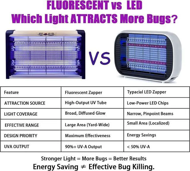 Alt view image 4 of 7 - 20W Electric Indoor Bug Zapper, Mosquito Trap with UV Light, Insect Killer Eliminator for Home, Office, Restaurant
