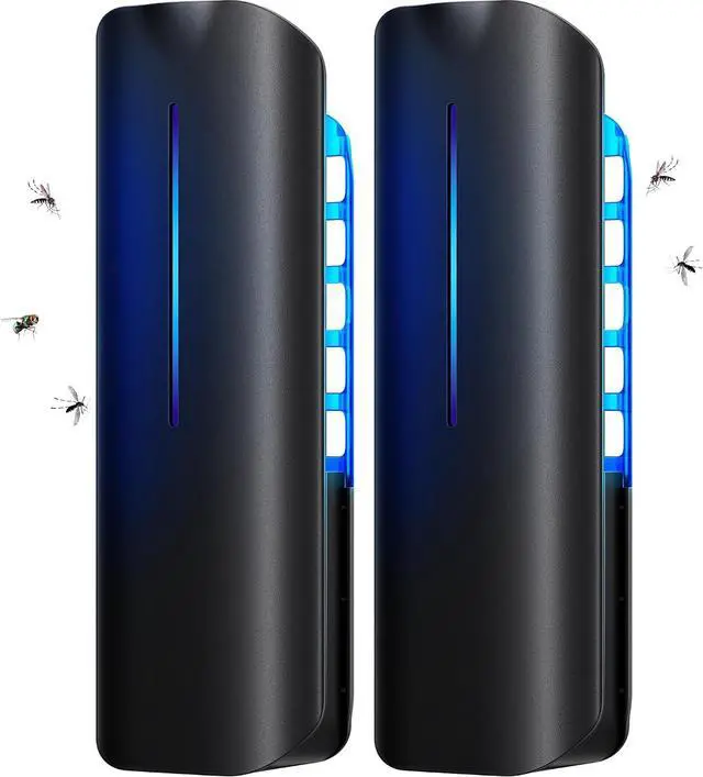 Main image of Fruit Fly Traps Indoor for Home: Plug in Mosquito Bug Zapper | Gnat Moth Catcher with 9W Night UV Light, 2 Devices 20 Sticky Glue Board Refills for Indoors Flying Insect Trap