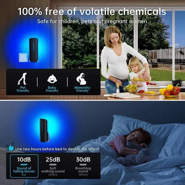 Alt view image 3 of 7 - Fruit Fly Traps Indoor for Home: Plug in Mosquito Bug Zapper | Gnat Moth Catcher with 9W Night UV Light, 2 Devices 20 Sticky Glue Board Refills for Indoors Flying Insect Trap