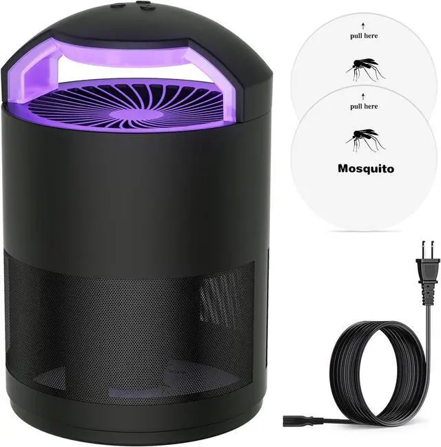 Main image of Fruit Fly Traps for Indoors, Flying Insect Trap, Gnats & Mosquito Killer | Purple Light Lure, 3-Speed Fan Suction, with Sticky Paper, Quiet & Odorless Electrict Fly Catcher for Home, Kitchen, Plants