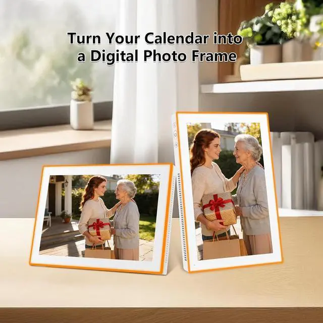 Alt view image 6 of 7 - Moonka 10.1" Wall Planner Digital Calendar & Chore Chart with LED Reminder Light, Smart Full HD Touchscreen Interactive Display for Family Schedules, Meal Planner, To Do List