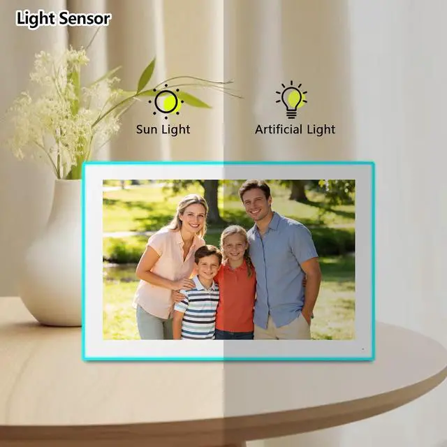 Alt view image 7 of 7 - Moonka 10.1" Wall Planner Digital Calendar & Chore Chart with LED Reminder Light, Smart Full HD Touchscreen Interactive Display for Family Schedules, Meal Planner, To Do List