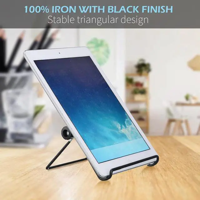 Alt view image 5 of 7 - 24 Pack Adjustable Plate Stands for Display 7.1 Inch Black Metal Foldable Easel Book Display Stands Bulk Decorative Plate Holders for Platter Frame Photo Tabletop Art(Double Corners)