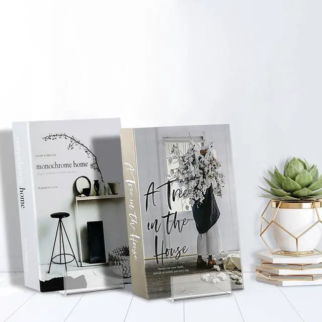 Alt view image 4 of 7 - 16 Pcs Large Acrylic Book Display Stand | 5.7''×4'' Display Stand with Ledge, Clear Acrylic Book Display Easel for Album, CD, Picture, Artworks, Phone, Tablet