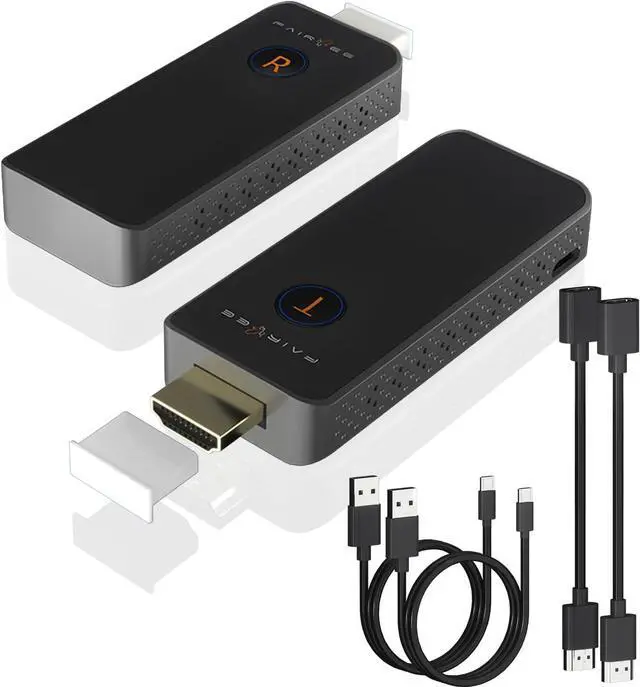 Main image of Wireless HDMI Transmitter and Receiver 1080P@60Hz, Plug and Play Wireless HDMI Extender Kit, Wireless HDMI Display Adapter Screen Casting Device from Laptop/Camera/PC to TV Projector/Monitor, White