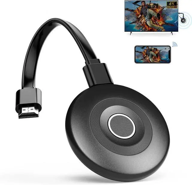 Main image of True 4K Wireless Display Adapter, Plug & Play, HDMI Dongle 5G+2.4G Wireless Screen Mirroring Cast from Smartphone Tablet Laptop PC to HDTV/Monitor/Projector, Support AirPlay DLNA Miracast