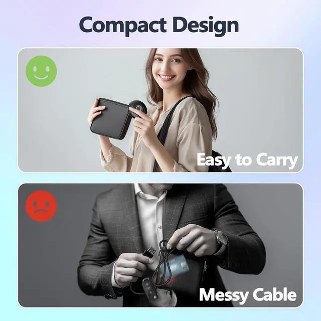 Alt view image 5 of 7 - True 4K Wireless Display Adapter, Plug & Play, HDMI Dongle 5G+2.4G Wireless Screen Mirroring Cast from Smartphone Tablet Laptop PC to HDTV/Monitor/Projector, Support AirPlay DLNA Miracast