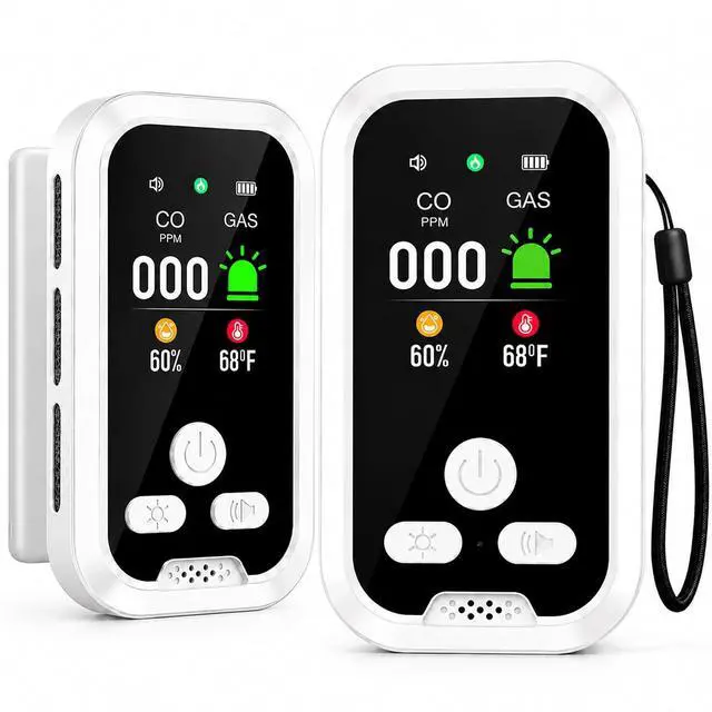 Main image of Portable Wall Plug Indoor Air Quality Detector with HD Display Rechargeable | Environmental Monitor, Accurate Temp Humidity Tester for Home Office RV Camping Greenhouse Indoor Environment Tracking