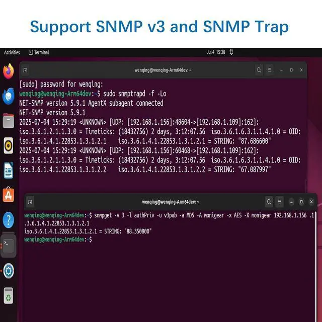 Alt view image 2 of 7 - Network Temperature Humidity Monitor, THERMOMETER, Environmental Sensor, Supports MQTT, BACnet, SNMP, Modbus TCP, PoE Power Supply