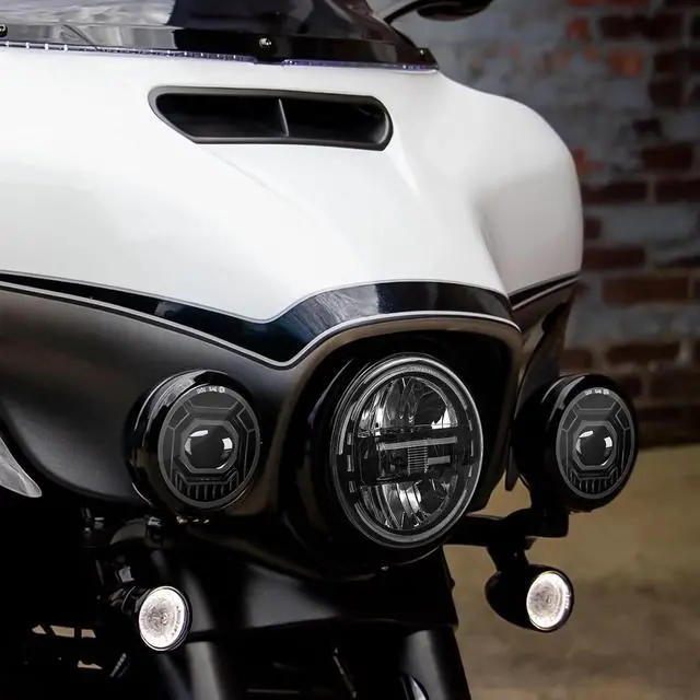 Alt view image 5 of 7 - 4.5" Motorcycle fog Lights 2PCS, Round LED Fog Lamps for Motorcycle Harley Davidson Accessories Electra Street Glide Heritage Softail Classic Road King
