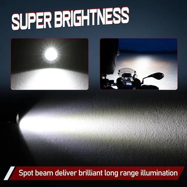 Alt view image 5 of 7 - LED Pod Lights 2PCS 20W Small Off Road Driving Lights Spot | Ditch LED Light Bar Waterproof LED Cube Backup Work Lights for Motorcycle Truck UTV ATV SUV Boat