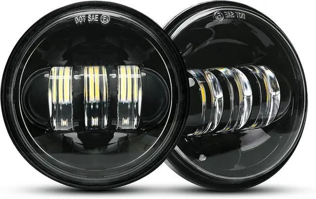 Main image of 4.5 inch Black LED Auxiliary Spot Fog Passing Lights Lamp for Motorcycles Projector Driving Lamp