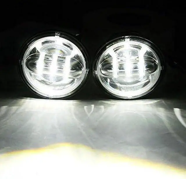 Alt view image 5 of 7 - 4.5 inch Black LED Auxiliary Spot Fog Passing Lights Lamp for Motorcycles Projector Driving Lamp