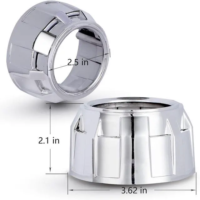 Alt view image 5 of 6 - 2.5 Inch Honeycomb Bixenon Projector Lens with Sliver Chrome Shrouds,High/Low Beam Function Mini H1 Fit for H1 H4 H7 Car Motorcycle Retrofit