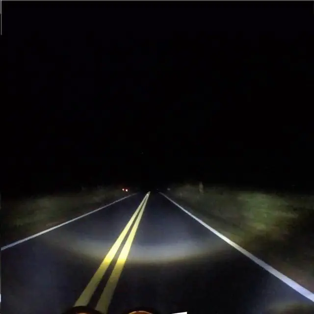 Alt view image 7 of 7 - 5.75 Inch 6-Lens Multi-Projector LED Motorcycle Headlight, Chrome Round Headlamp Compatible with Harley Davidson Sportster 883 1200 Dyna Wide Glide Low Rider Softail,DOT Certified