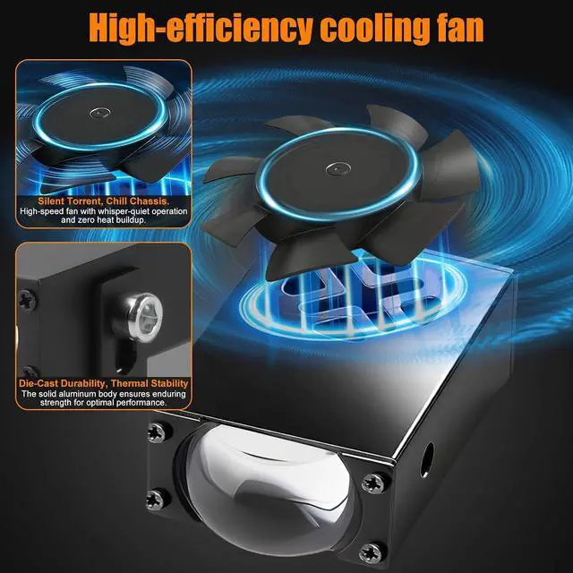 Alt view image 3 of 7 - 2PCS Mini Projector Grill Driving Lights Amber White 4 Modes LED Fog Lights Super Bright Off Road Lighting for Truck Motorcycle UTV ATV