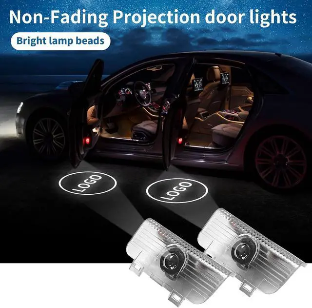 Alt view image 6 of 6 - Non-Fading Car Door LED Logo Projector Welcome Lamp Door Light Puddle Lights Kit Compatible with Accessories Accord 2013-2022 (Red Classic, New Accord/Spirior/Odyssey/Elysion/CR-Z)
