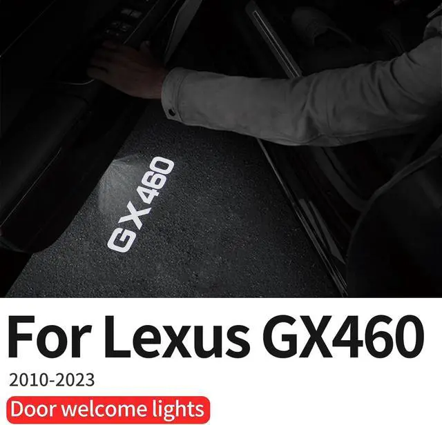 Alt view image 2 of 7 - 4 Pieces Door Light Logo Projector for 2010-2023 Lexus GX460 Car Modification Fittings Colorfast High Definition LED Car Welcome Projection Lamp (GX460 4 Pieces)